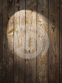 Rustic Wood Background Spotlight photo