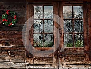 Rustic wood doors