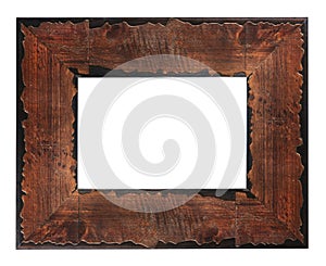 Rustic wood frame