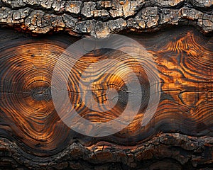 Rustic wood grain texture close-up