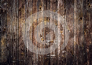 Rustic wood planks background with nice vignetting