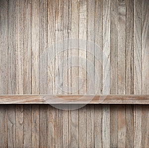 Rustic Wood Shelf Background