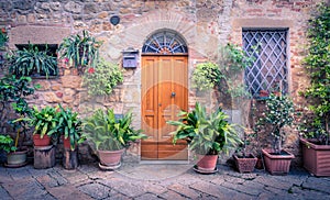 Rustic wooden door