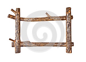 Rustic wooden frame
