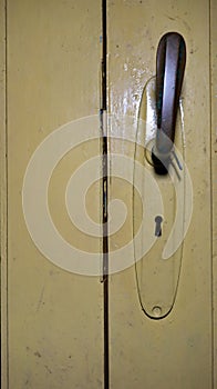 Rustic Wooden Metal Door Latch. Lock-down woes.