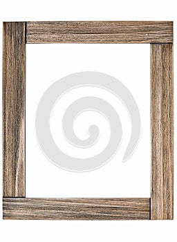 Rustic wooden photo frame