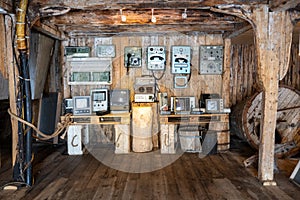 Old marine radios from Nujfjord fisherman village museum in Lofoten photo