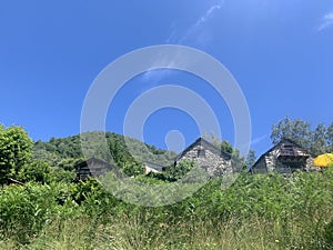 Swiss Rustico huts photo