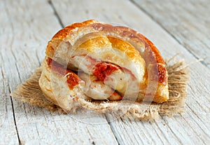 Rustico - traditional pastry from Lecce, Italy photo