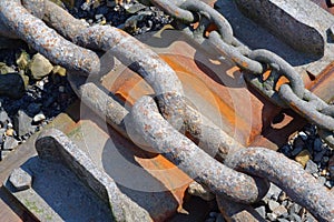 Rusting Dry Dock Chains and Rust