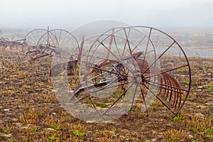 Rusting Old Horse Drawn Tiller Plow