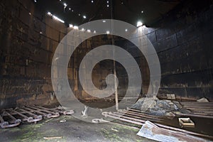 Rusting remains - old abandoned whaling station - Deception Island - Antarctica