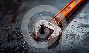 Rusty Adjustable Wrench