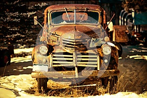 Rusty Aged Pickup Truck