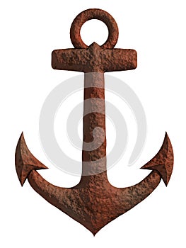 Rusty anchor photo