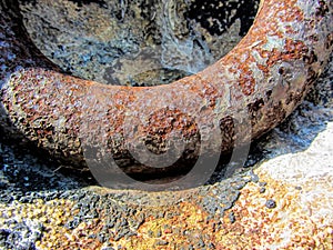 Rusty Antique Metal Ring Detail Texture
