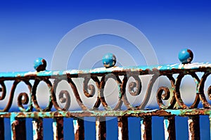 Rusty balustrade