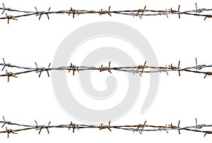 Rusty barbed wire