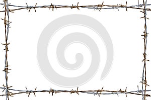 Rusty barbed wire