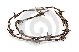 Rusty barbed wire