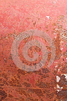Rusty blank old grunge oxidized metal surface as texture background with many scratch and rusty