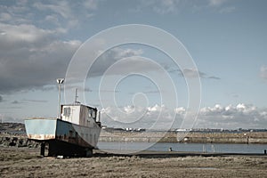 Rusty Boat and Harbour