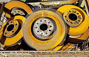 Rusty brake discs