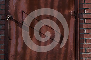 Rusty brown door