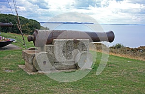Rusty canon overlooking Tankerton
