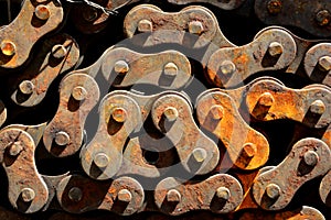 Rusty car chain