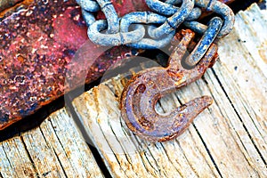 Rusty Chain and Hook