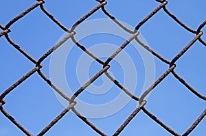 Rusty Chain Link Fence