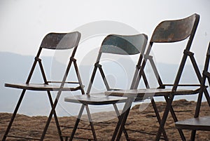 Rusty Chairs On The Mountain