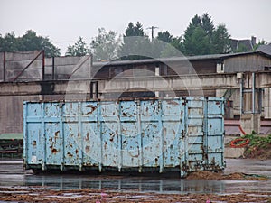 Rusty container outside