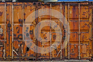 Rusty containers at the port of Jaffa Israel