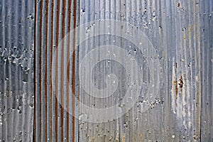 Rusty Corrugated Iron Fence