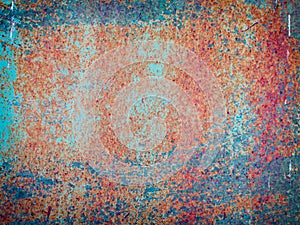 A rusty corrugated iron metal texture