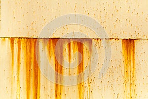A rusty corrugated iron metal texture.