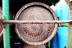 Rusty cylinders photo