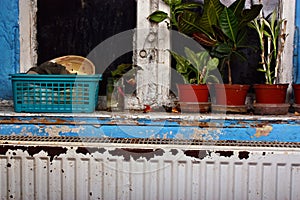 Rusty, destroyed, devastated, moldy radiator