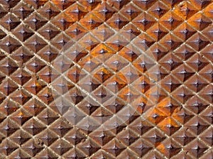 Rusty diamond plate