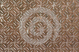 Rusty diamond plate