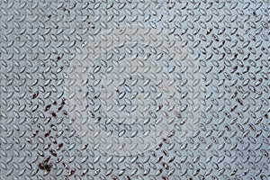 Rusty diamond steel plate texture background