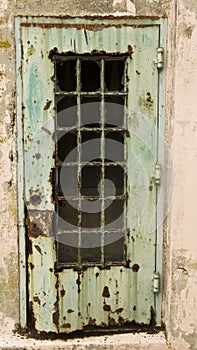 Rusty Door At Alcatraz