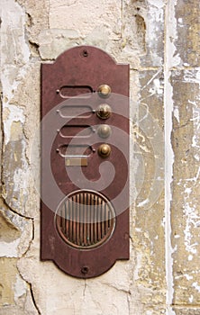Rusty door bell