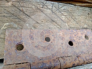 Rusty door hinges