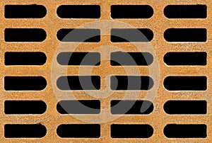 Rusty drain grate seamless background texture