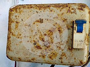 Rusty Electrical Control Box with Load Breaker