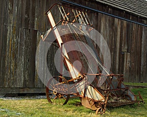 Rusty farm machinery