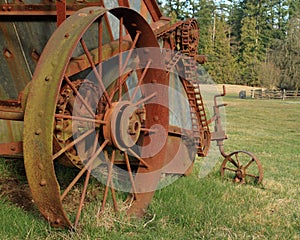 Rusty farm machinery